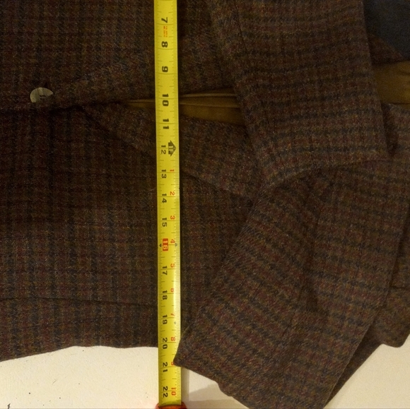 Wool Blazer Sports Jacket Coat Casual Corner Blue Checkered w/Blue Trim Sz 10 - Picture 8 of 11